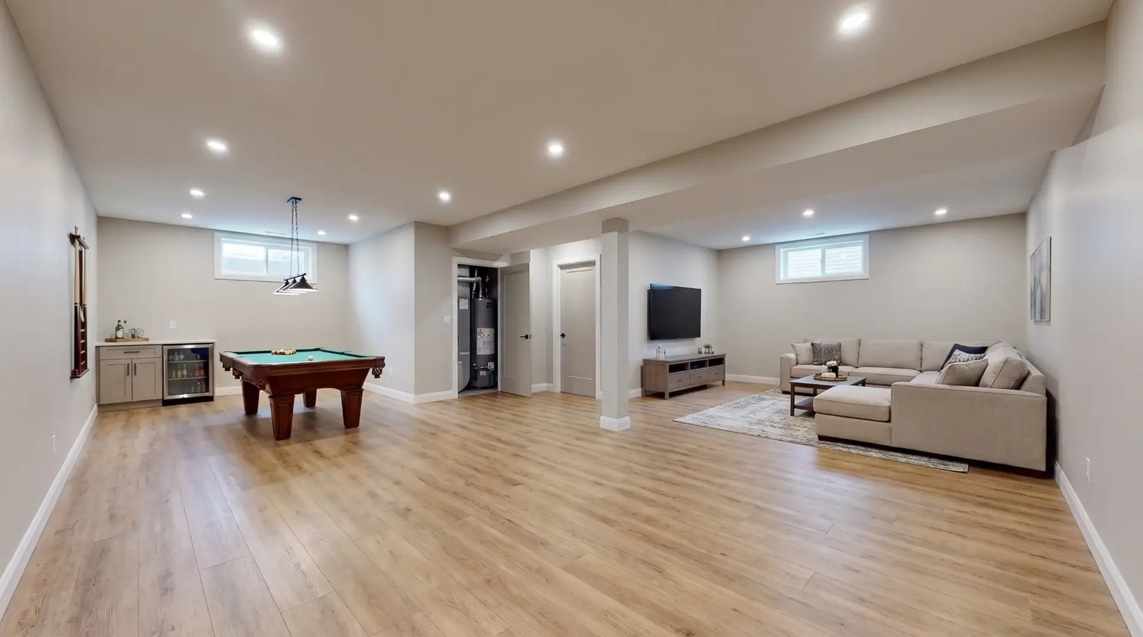 After: basement renovation